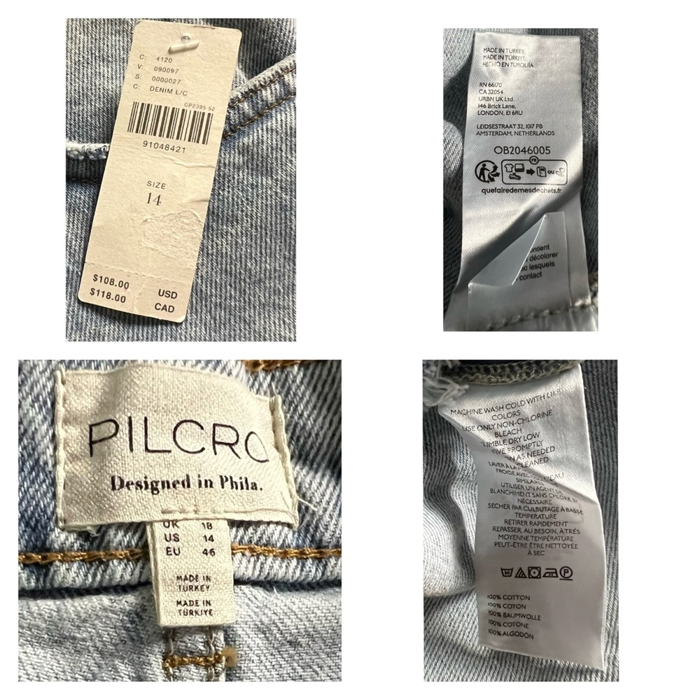 Anthropologie Destroyed Denim Mini Skirt 14 - Picture 12 of 12